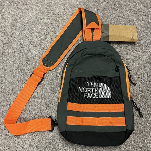 The North Face Other - Northface Sling Bag Crossbody Shoulder Backpack Gray and Orange NWT Unisex